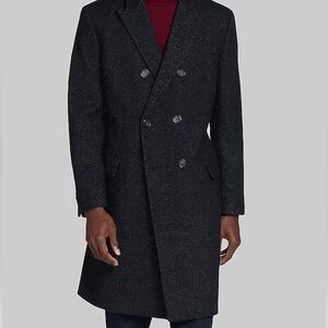 NEW Jos A. Bank Dark Navy Tailored Fit Overcoat